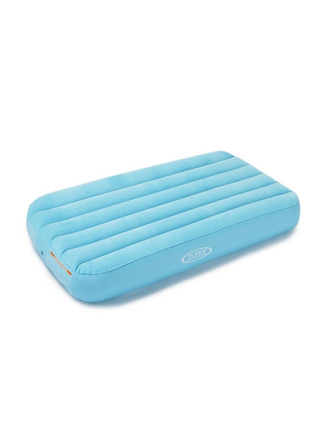 Intex 66803EP Cozy Kidz Inflatable Airbed: Fiber-Tech – Velvety Soft Surface – Carry Bag Included – Color May Vary – 34.5" x 62" x 7" - Image 1